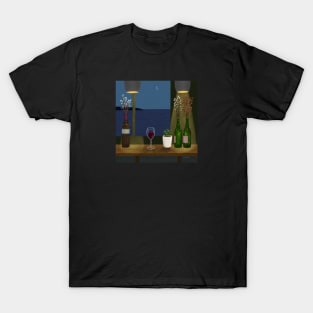 A bar overlooking the sea T-Shirt